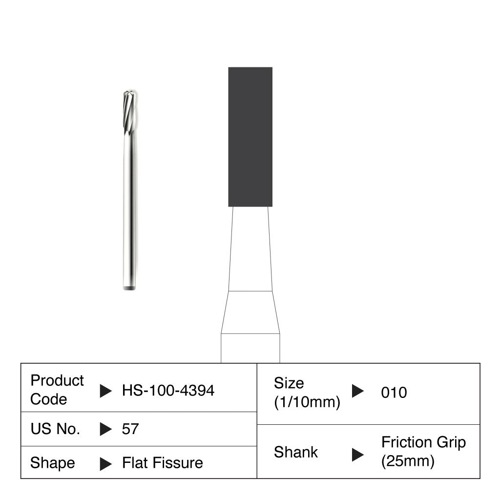 HS Carbide Bur Operative Friction Grip Surgical Length 57 5/Pack