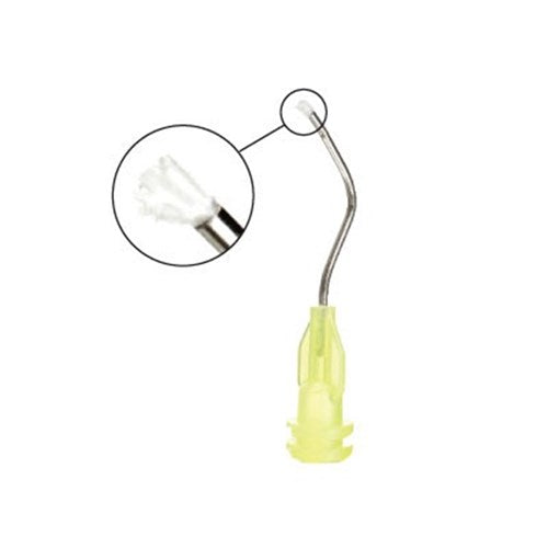 Ultradent Metal Dento-Infusor Dental Tips Dual Thread Yellow 100/Pk