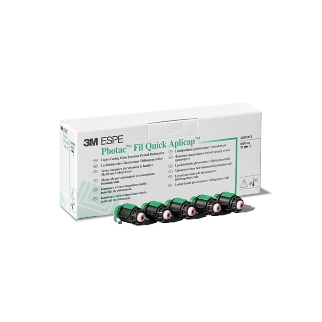 [3MQ3] 3M ESPE Photac Fil Quick Aplicap Light-Cured Glass Ionomer Restorative A2 Capsules Refill 50/Box