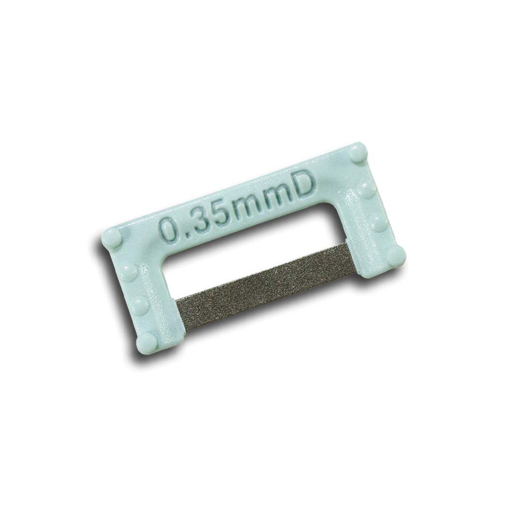 [HKIDEAS]ContacEZ IPR Plus Strip 2-Sided Mint Widener, 0.35mm, 8 Pcs/Pack