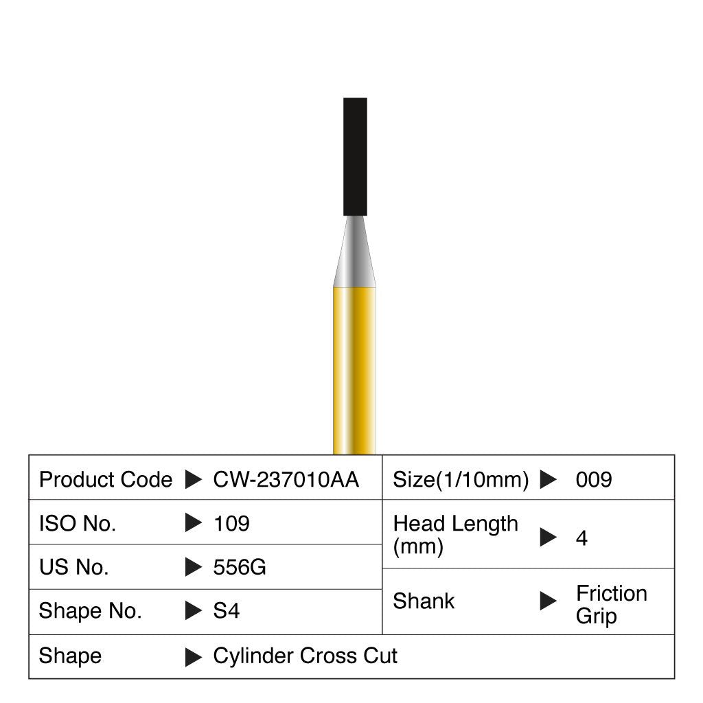 [HKIDEAS]Coltene Diatech Speedstar S4 #009 Head Length 4mm FG 5/Pack