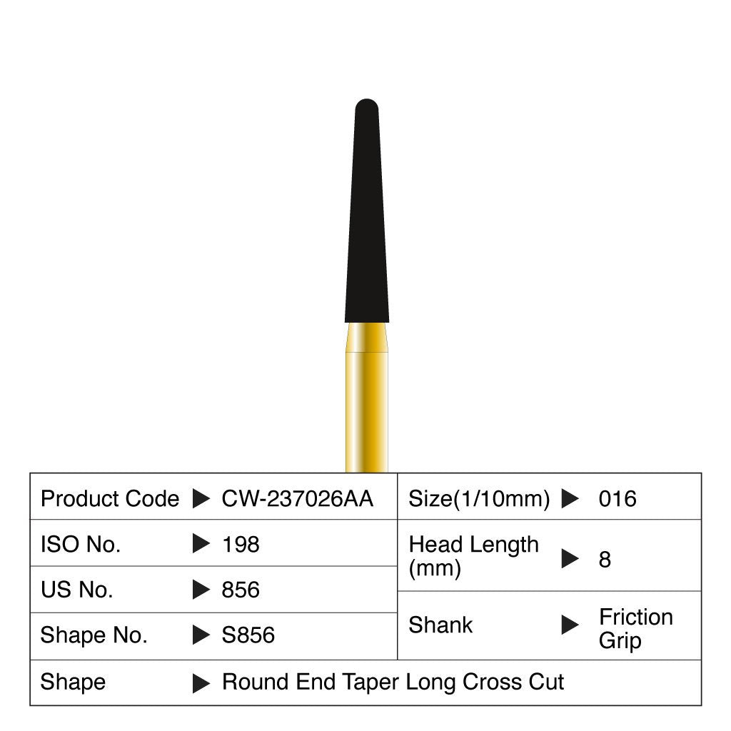 [HKIDEAS]Coltene Diatech Speedstar S856 #016 Head Length 8mm FG 5/Pack