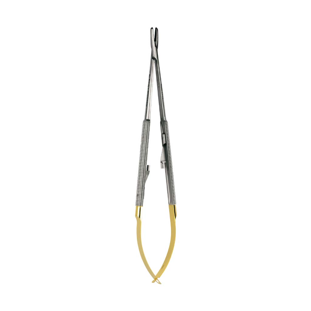 [HKIDEAS]Hu-Friedy Simion Straight Castroviejo Perma Sharp™ Needle Holder, 18 cm (7&quot;) Each