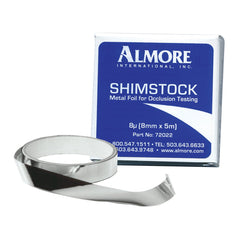 HS Shimstock Occlusion Foil 8 Microns / 0.00032 5m x 8mm Boxed Roll E -  HSHK